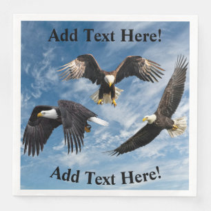 Bald Eagle Soaring Serviette
