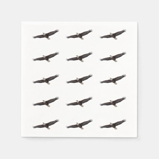 Bald Eagle Soaring Serviette (Vorderseite)