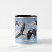 Bald Eagle Soaring Tasse (Zentrum)