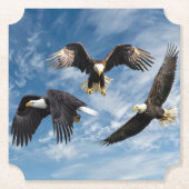 Bald Eagle Soaring Untersetzer (Vorderseite)