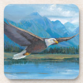 Bald Eagle Soaring Untersetzer (Vorderseite)