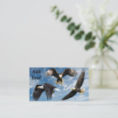 Bald Eagle Soaring Visitenkarte (Stehend Vorderseite)