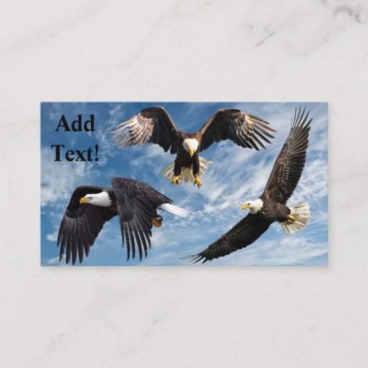 Bald Eagle Soaring Visitenkarte (Vorderseite)