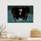 Bald Eagle splash Poster (Küche)