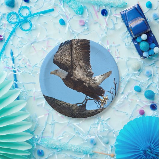 Bald Eagle startet Pappteller (Party)