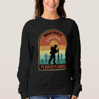 Bald Eagle State Park Pennsylvania Retro Hiking Pr Sweatshirt