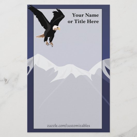 Bald Eagle Stationary Briefpapier (Vorderseite)