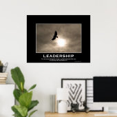 Bald Eagle & Sun LEADERSHIP Motivierend Poster (Heimbüro)