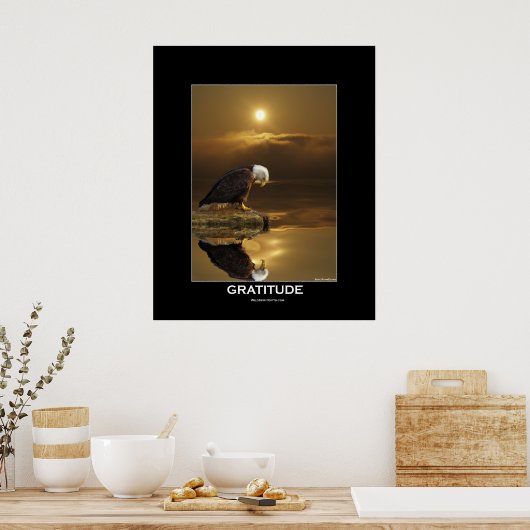 Bald Eagle & Sunlight Poster (Küche)