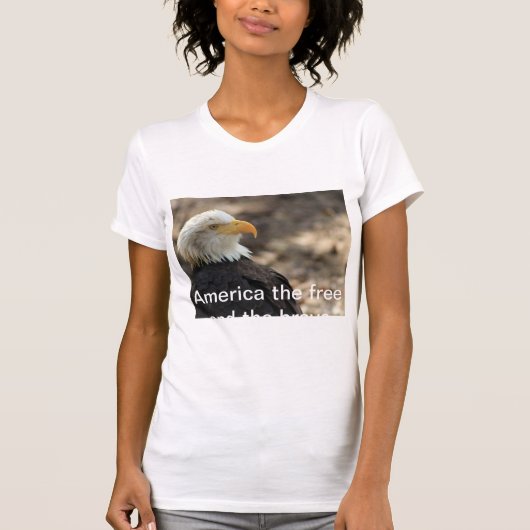 Bald Eagle  T-shirt  THE FREE AND THE BRAVE (Vorderseite)