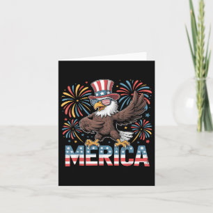 Bald Eagle tanzend "merica T-Shirt Funny Patriotic Karte