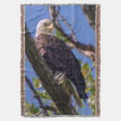 Bald Eagle Throw Blanket Decke (Vorderseite Vertikal)