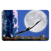 Bald Eagle Totem & Super Moon Wildlife Magnet (Horizontal)