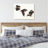 Bald Eagle Triple Flight Leinwanddruck (Insitu (Schlafzimmer))