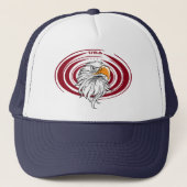 Bald Eagle Trucker Hat Truckerkappe (Vorderseite)