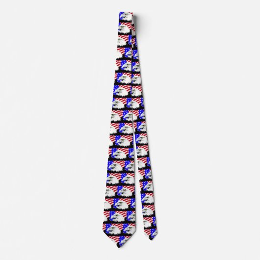 Bald Eagle und die amerikanische Flagge Krawatte (Vorderseite)