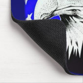 Bald Eagle und die amerikanische Flagge Mousepad (Ecke)