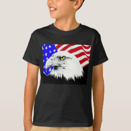 Bald Eagle und die amerikanische Flagge T-Shirt