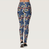 Bald Eagle und die Patriotik der amerikanischen Fl Leggings (Rückseite)