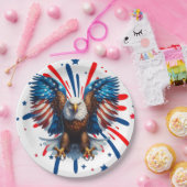 Bald Eagle und lebendige US Flagge Teller (Party)