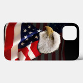 Bald Eagle und US-Flagge für den Patriot Case-Mate iPhone Hülle (Rückseite (Horizontal))
