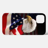 Bald Eagle und US-Flagge für den Patriot Case-Mate iPhone Hülle (Rückseite (Horizontal))
