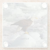 Bald-Eagle-Untersetzer Glasuntersetzer (Rückseite)