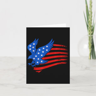 Bald Eagle US American Flag 4. Juli Proud Patr Karte
