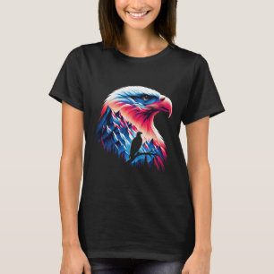 Bald Eagle Us Flag 4. Juli Patriotisches Konzept T-Shirt