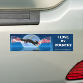 BALD EAGLE & US FLAG Patriot Series Autoaufkleber (Auf Auto)
