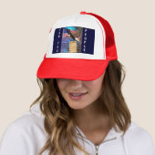 Bald Eagle & USA Flag Patriotic Cap Truckerkappe (Beispiel)