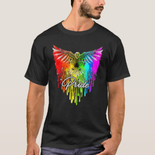 Bald Eagle Usa Lgbt Rainbow Flag Shirt Gay and Les