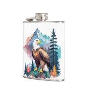 Bald Eagle Vector Art Flachmann (Links)