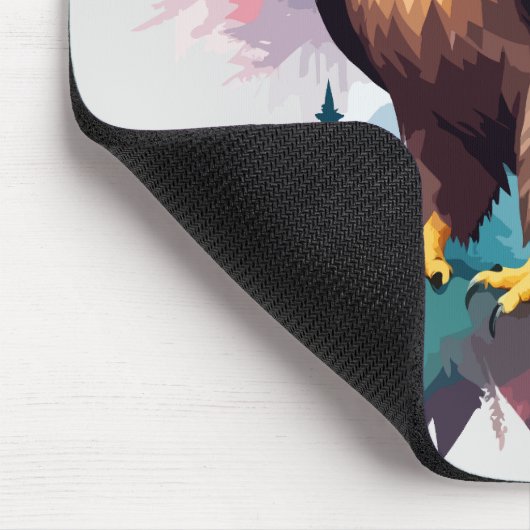 Bald Eagle Vector Art Mousepad (Ecke)