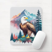 Bald Eagle Vector Art Mousepad (Mit Mouse)