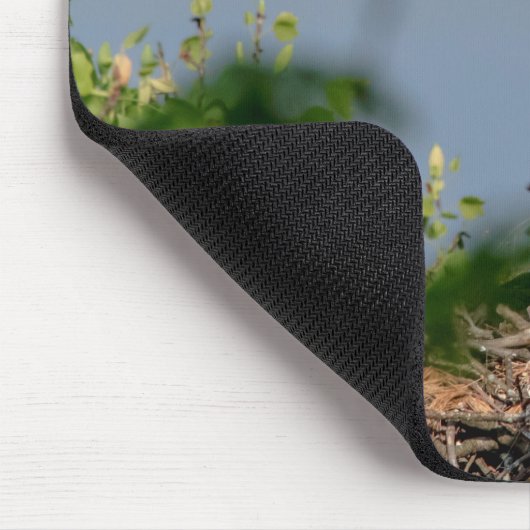 Bald Eagle verlassend Nest Mousepad (Ecke)
