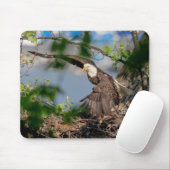 Bald Eagle verlassend Nest Mousepad (Mit Mouse)
