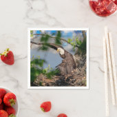 Bald Eagle verlassend Nest Serviette (Beispiel)