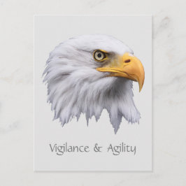 Bald Eagle Vigilance & Agility anpassbar Postkarte