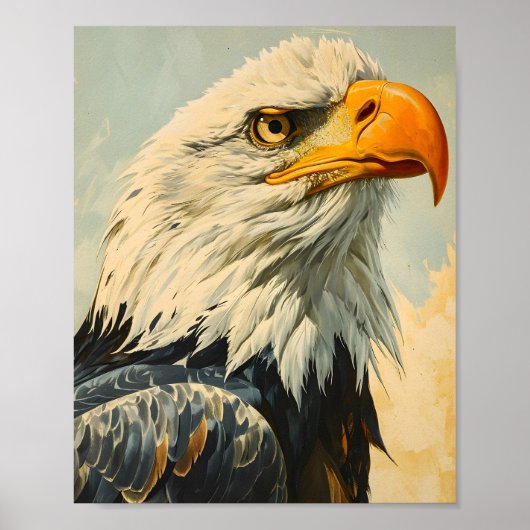 Bald Eagle Vintag Poster (Vorne)