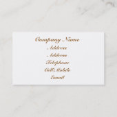 BALD EAGLE VISITENKARTE (Rückseite)