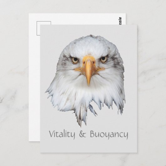 Bald Eagle Vitality & Buoyancy anpassbar Postkarte (Vorne/Hinten)