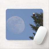 Bald Eagle | Vollmond ansteigen Mousepad (Mit Mouse)