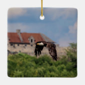 Bald Eagle vorbei an Fort Ticonabweicha Keramikornament (Rückseite)