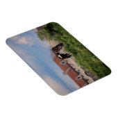 Bald Eagle vorbei an Fort Ticonabweicha Magnet (Rechte Seite)