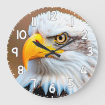 Bald Eagle Wall Clock – American Eagle Wildlife Na