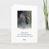 BALD EAGLE & WATER FALL Thank You Card Dankeskarte (Rückseite)