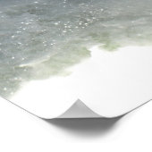 Bald Eagle & Waterfall Poster (Ecke)