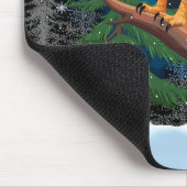 Bald Eagle Webereien Weihnachtsmannmütze Winterurl Mousepad (Ecke)