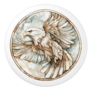 Bald Eagle Wild Tame und Zeitlose Sammlung Keramikknauf